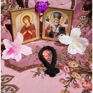 Handmade Orthodox Prayer Rope 33 Knots 100% Hebridean Wool Eastern Christian